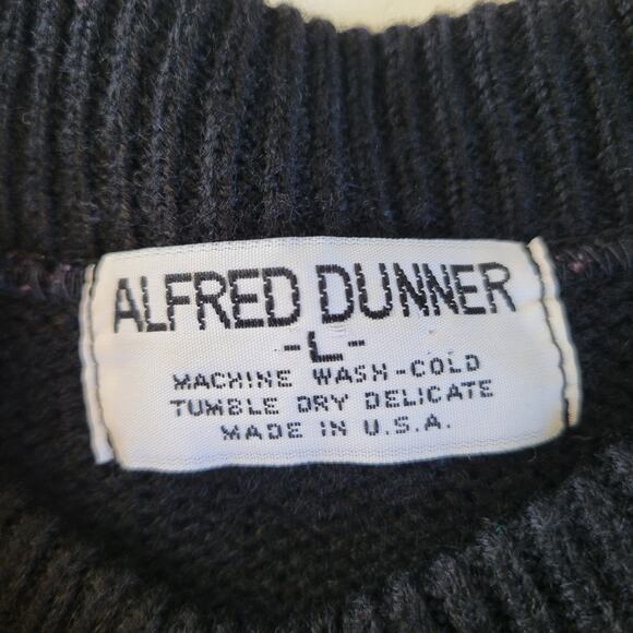 Vintage Alfred Dunner Women's Large Geometric Sweater Red White Black - Picture 2 of 5